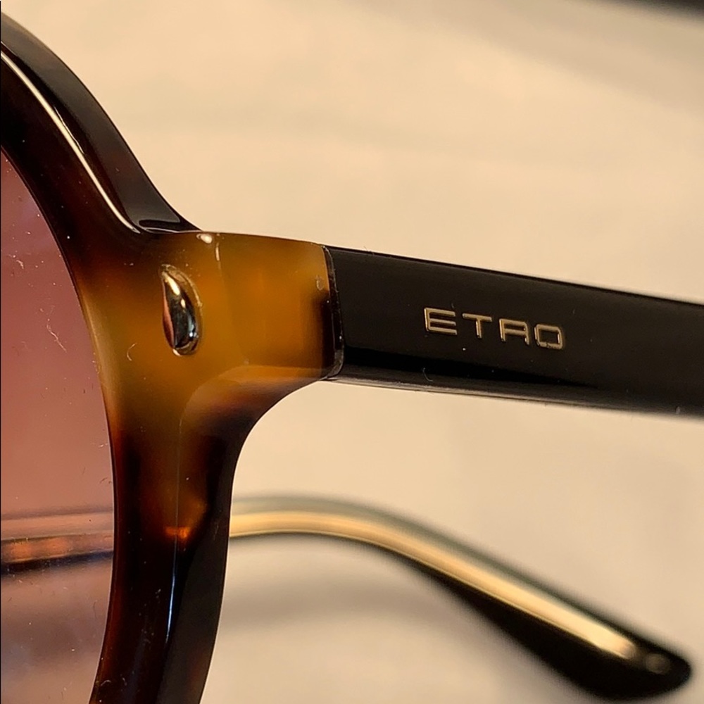 NWT Etro round sunnies w/Nautica hardcase stylish - Picture 6 of 15
